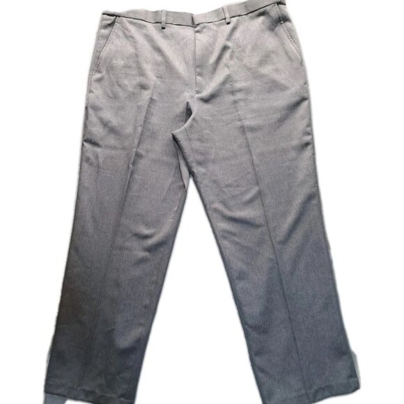 Puritan Other - Puritan Dress Pants Men's 42x30 Gray Flat Front Adjustable Waist Belt Loop zip
